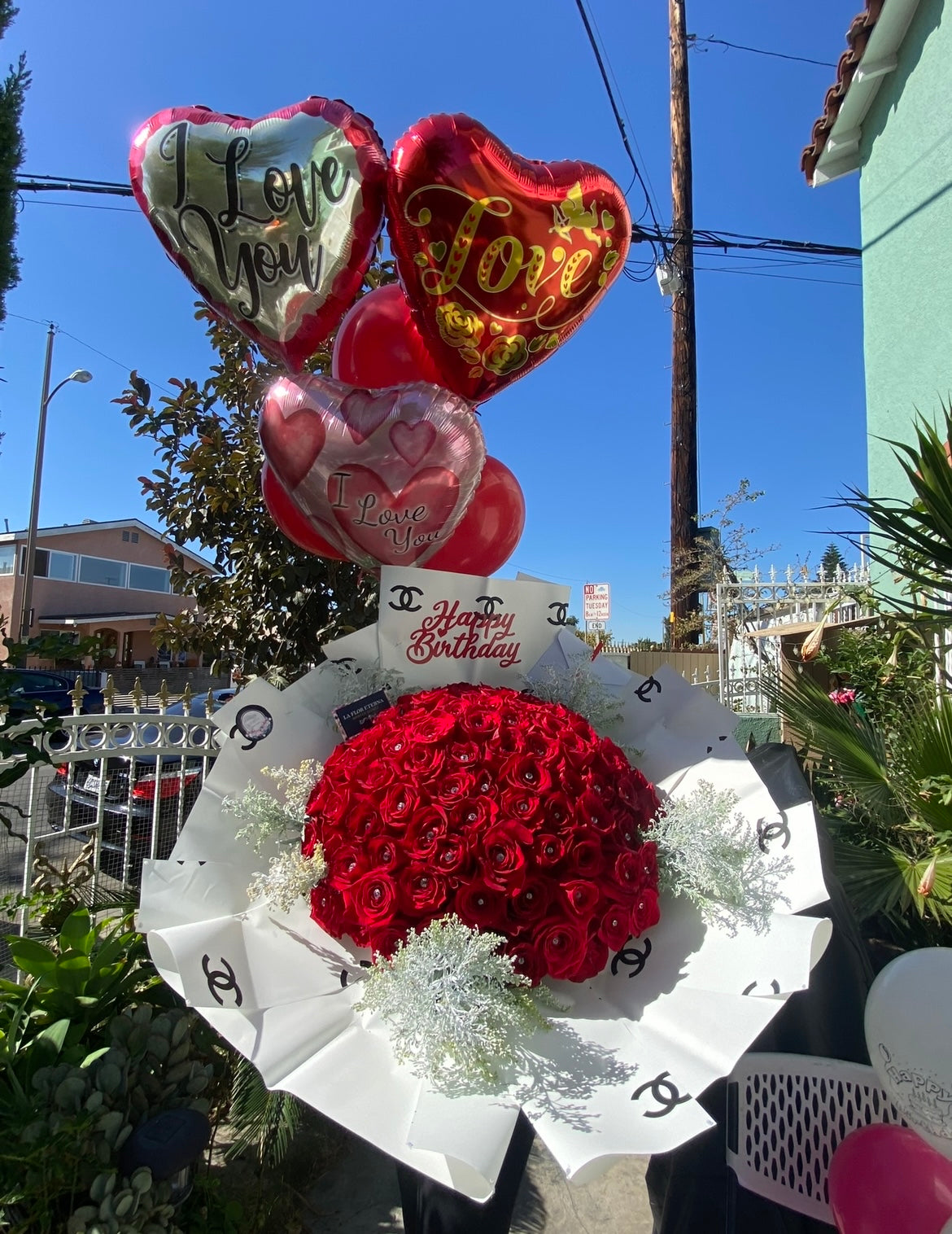 100 Roses Birthday Bouquet 💐