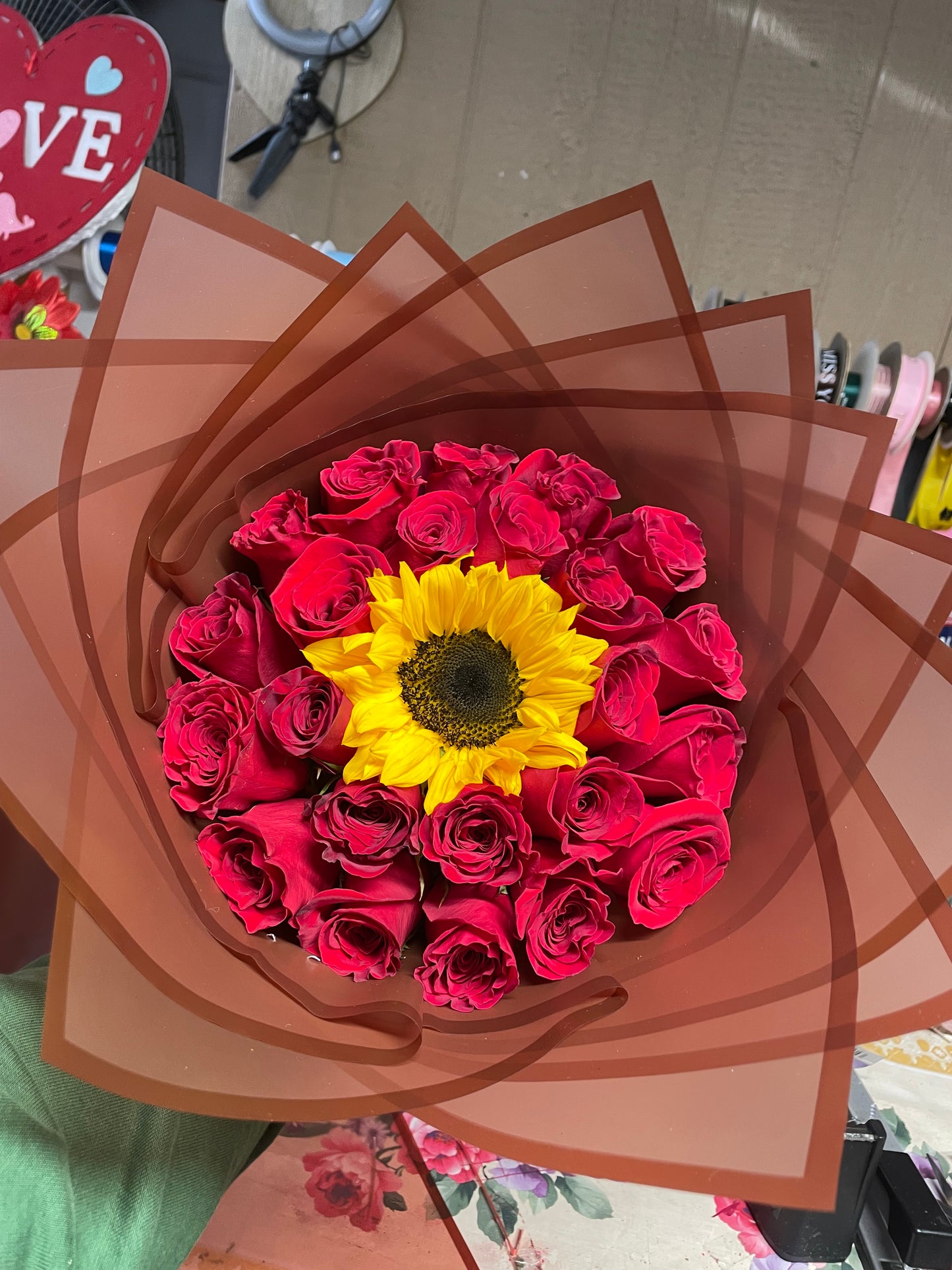 Roses and Sunflower 🌻 Premium Bouquet 💐